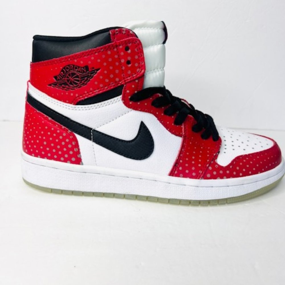 Nike Jordan 1 Retro High Spider-Man Origin Story Sneakers 575441-027 Sz 7  NEW